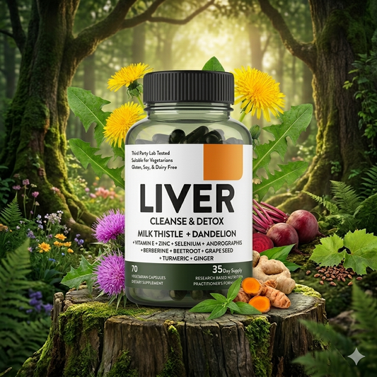 Suplemento Liver Cleanse & Detox 70 capsulas vegetarianas formula americana limpieza higado - Frontera Mandala