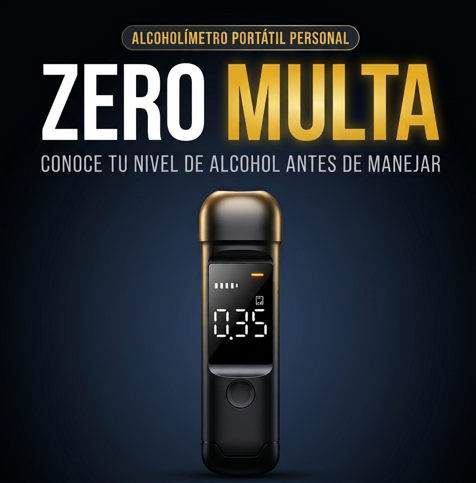 ZeroMulta — Alcoholímetro Portátil Personal