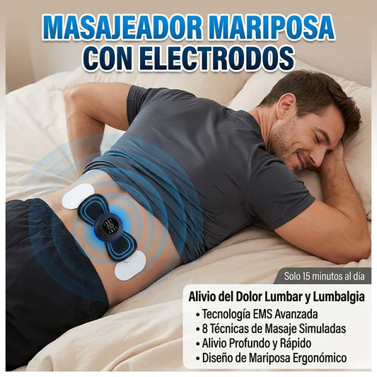 MASAJEADOR MARIPOSA CON ELECTRODOS