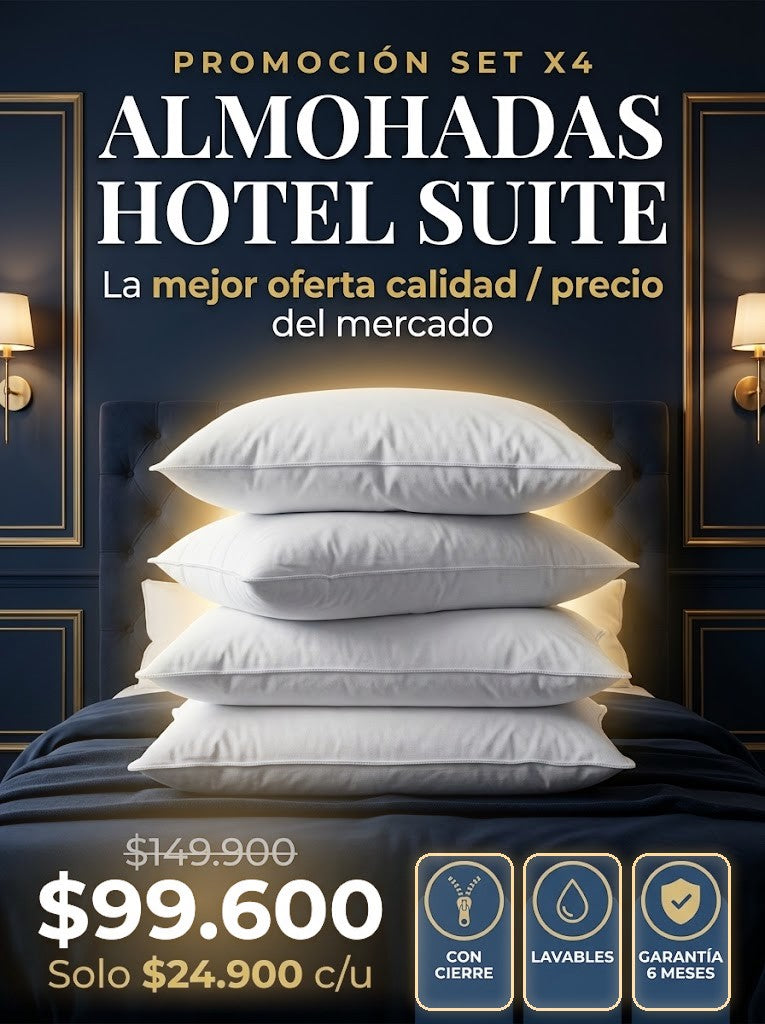 Almohadas Hotel Suite Set x4 - Hero