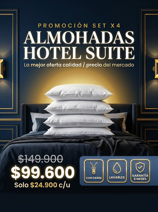 Almohadas Hotel Suite Set x4 - Frontera Mandala
